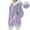 Purple, variant on Ovbmpzd Green Jacket for Women Fleece Zip Up Casual Hooded Fuzzy Long Sleeve Warm Jackets Winter Coats for Women L