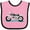 Pink and Black, variant on Inktastic Motorcycle Boys or Girls Baby Bib