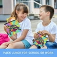 thumbnail image 6 of Haosy 3 Pack Reusable Ziploc Bags BPA Free Healthy Food Storage Bag Leakproof Sandwich Snack Freezer Bags Colorful Turtle, 6 of 7