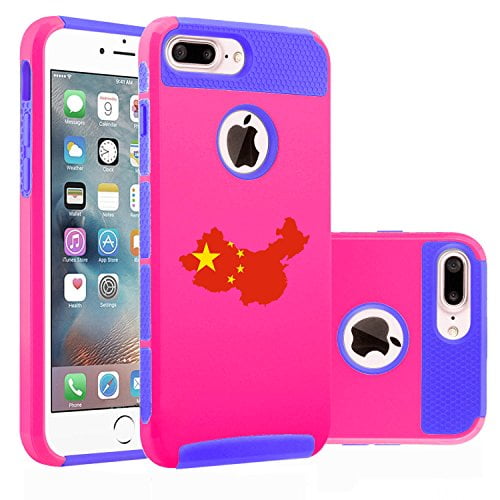 For Apple (iPhone 8 Plus) Shockproof Impact Hard Soft Case Cover China Chinese...