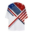 thumbnail image 6 of UVEASISHA American Flag Kimono for Women 4th of July 3/4 Sleeve Cardigans Summer Open Front Casual Beach Coverups Independence Day Print Cardigan Jackets Multicolor XL, 6 of 6