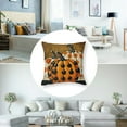 thumbnail image 5 of Halloween Trick or Treat Decorative Throw Pillow Covers  Spooky Pumpkin Truck Spider Web Bat Porch Patio Outdoor Pillowcase, Polka Dot Stripes Holiday Cushion Case Home Decor, 5 of 7