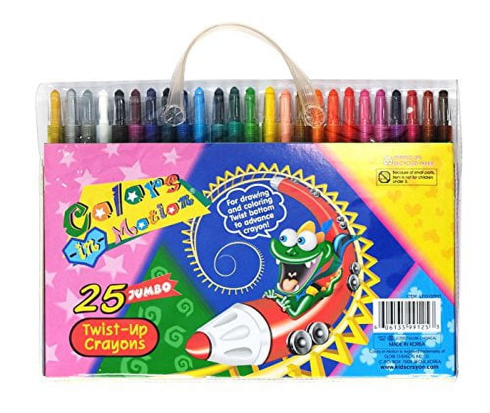  Colors-in-Motion Twist-up Set Crayons (12 Colors) : Toys & Games