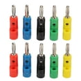 thumbnail image 1 of 10Pcs 4mm Banana Plug Stackable Speaker Plugs Quick Connectors Universal for Ships RVs Trucks Audio Receiver, 1 of 8