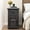 Blackgrey, variant on FAGAGA Nightstands Set of 2 with Drawer for Bedroom, Wood End Table with Charging Station for Living Room, Retro Bedside Table with Storage Holder | Espresso