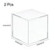 thumbnail image 2 of Caja de almacenamiento de plástico acrílico transparente Uxcell, cuadrada, con tapa, 2.4x2.4x2.4 pulgadas, 2 piezas, 2 of 5