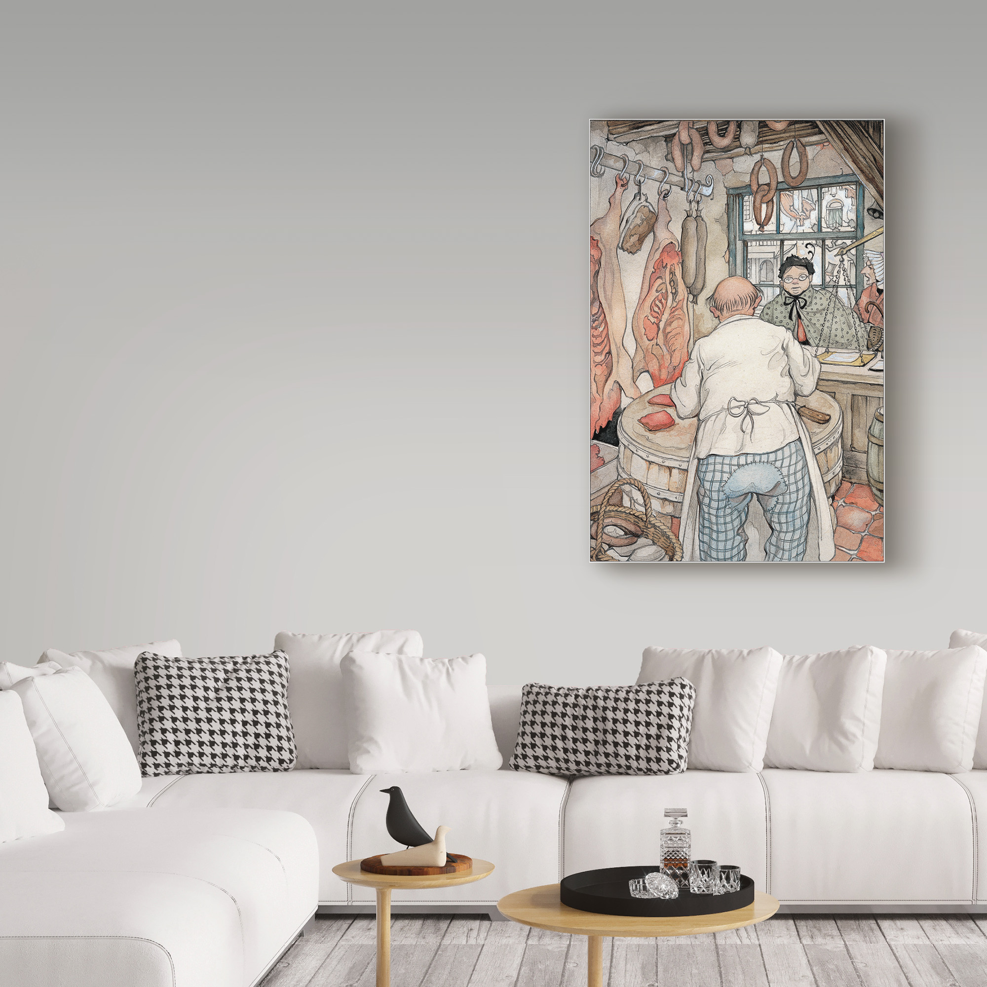 Trademark Fine Art 'The Butcher' Canvas Art by Anton Pieck