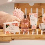 Spa Gift Sets for Women - Rose Bath and Body Mothers Day Gift Baskets, Beauty Birthday Gifts for Her, 6 Pcs