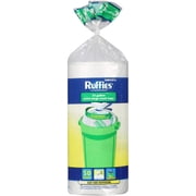 Ruffies Extra Large Trash Bags, Clear, 33 gal, 50 count
