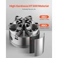 thumbnail image 2 of Torno VEVOR de 6 mordazas, 160 mm, autocentrado con soporte D1-4, 2 of 9