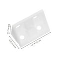 thumbnail image 5 of MRLESS 50pcs L Shaped Plastic Corner Brackets For Shelves Corner Braces Plastic Corner Brackets L Brackets with Cover For Cabinet Wardrobe Shelving, 5 of 6