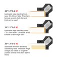 thumbnail image 2 of Edging Cutter,aluminum Alloy Mini Edge Banding Cutter,woodworking Hand Planer With R1 R2 R3 Tungsten Steel Blades, 2 of 4