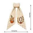 thumbnail image 3 of Thanksgiving Wreath Sash Pumpkin Decor with Letter O, Soft Fall Ribbon for Wreaths, Pumpkins Fall Wreath Sash for Front Door, 3 of 6