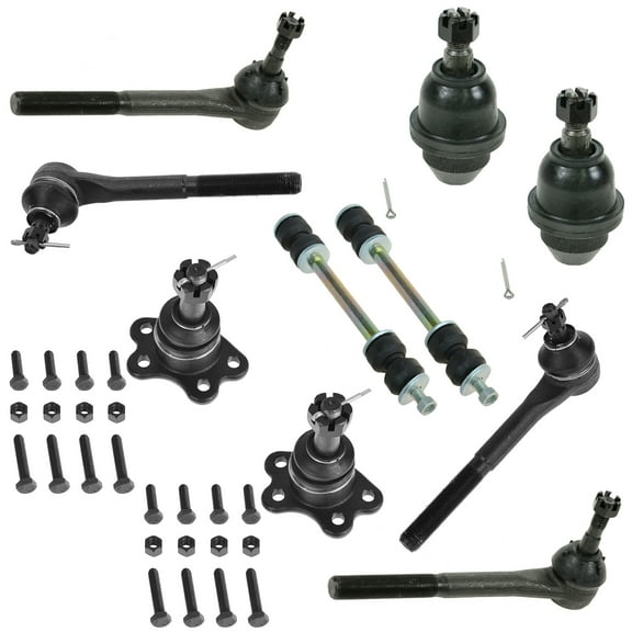 TRQ 10 pc Kit Ball Joint Tie Rod End Sway Bar Link LH RH for Chevy GMC 4WD New PSA59384