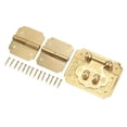 thumbnail image 1 of Gold Cabinet Hinges,Box Lock Buckle Hinges Small Box Hinges Brass Hinges Solid Performance, 1 of 14