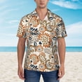 thumbnail image 2 of Xecao Floral Paisley print Hawaiian shirt - a stylish short-sleeve button-down for men, perfect for casual beach and tropical outings., 2 of 9