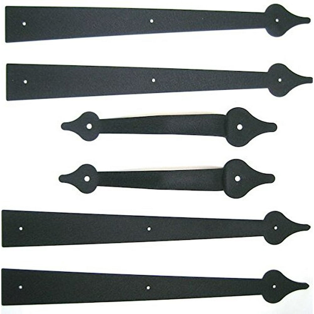 Minimalist Carriage House Garage Door Decorative Hardware Set for Simple Design