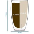 thumbnail image 2 of Glaswerk Design Latte Macchiato Glser (4 X 330ml) - Doppelwandige Glser Aus Borosilikatglas - Splmaschinenfeste Teeglser - Hochwertige Thermoglser, 2 of 5