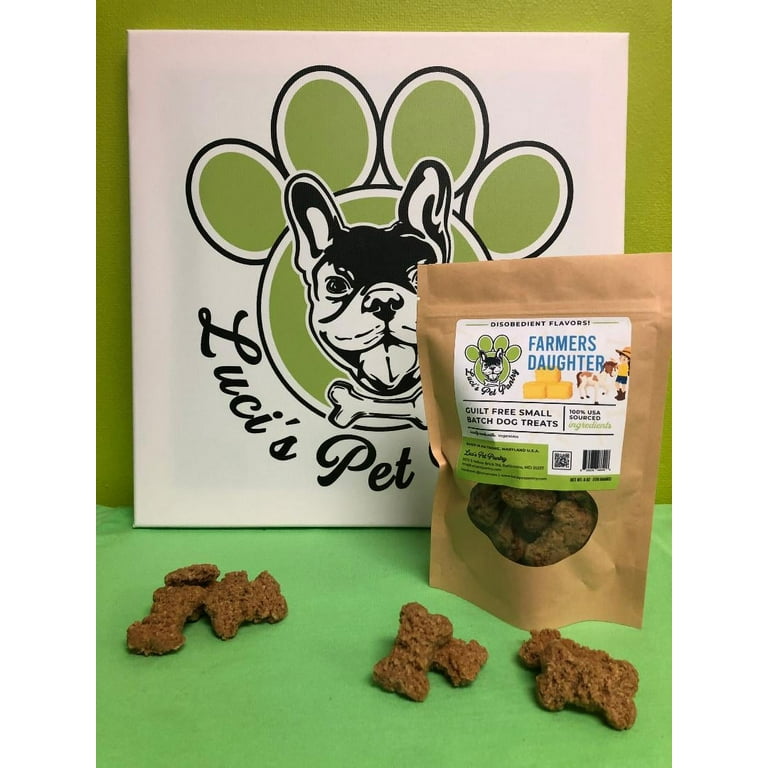 Farmer s Daughter Vegetable Biscuits Dog Puppy Treats 6 oz. Treat Bag of Yummy Goodness