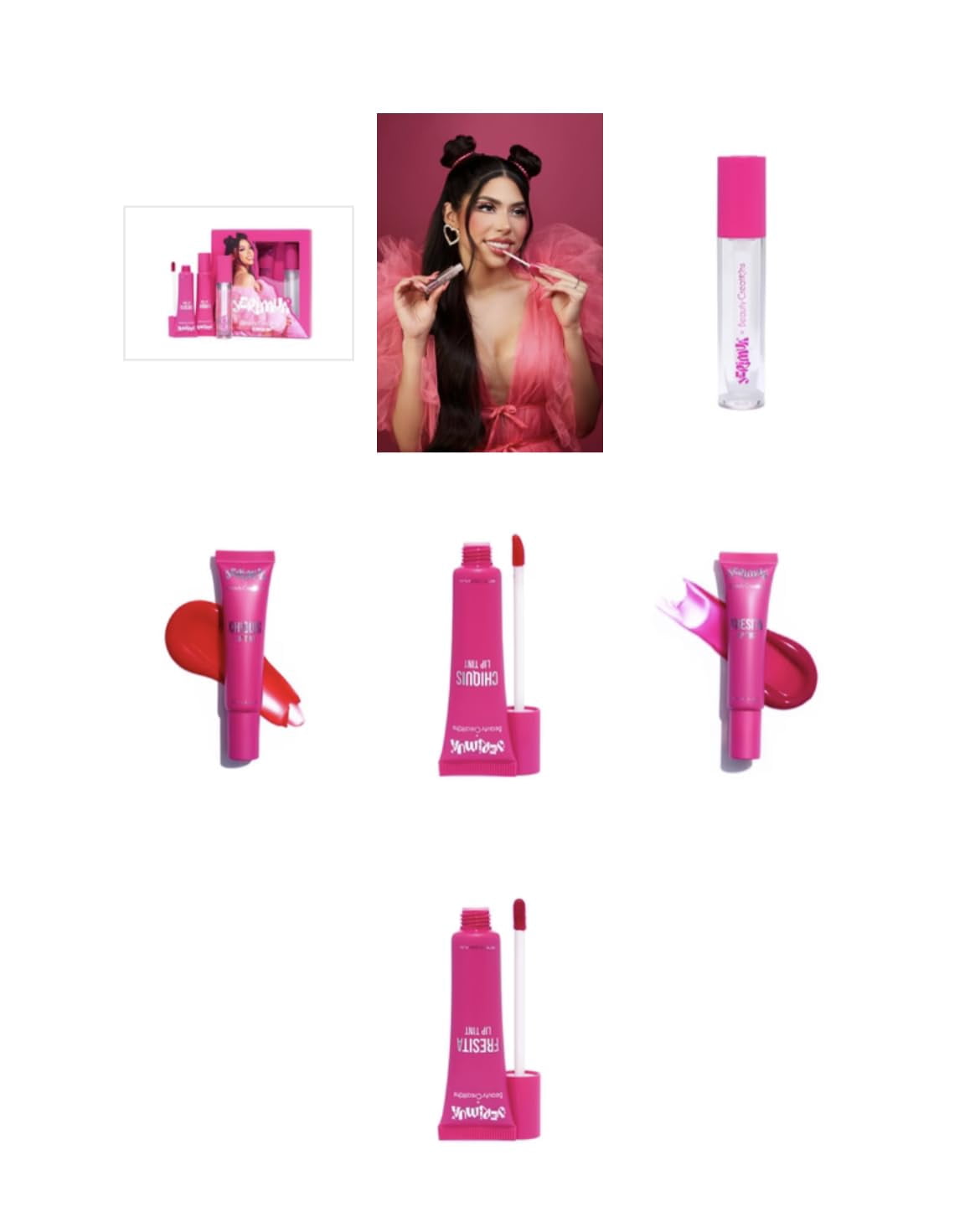Jerimua My Favs Lip Trio, 3-Piece Lip Set, Lip Tint, Lip Oil & Lip Gloss