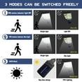 thumbnail image 2 of Kepeak Solar Powered Outdoor Wall Light, Bright Motion Sensor Security Light for Patio Garden, 2 of 9