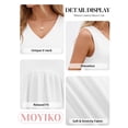 thumbnail image 6 of MOYIKO Tank Tops for Women V Neck Sleeveless Tops Summer Trendy Dressy Casual Flowy Shirts Loose Fit, 6 of 7