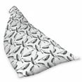 thumbnail image 2 of Whales Lounger Chair Bag, Hand Drawn Humpback Whales Ocean Mammals Marine Creatures Wildlife Sea Aquatic, High Capacity Storage with Handle Container, Lounger Size, Black and White, by Ambesonne, 2 of 5