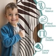 thumbnail image 3 of Blackout Kids Curtains,Brown Boho Geometric and Plant Pattern Childrens Insulated Curtains Set Of 2,Bedroom Essentials,Toddler Room Decor 52x84in(132x213cm), 3 of 5
