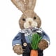 thumbnail image 4 of Decoraciones Conejito Pascua Paja hecha a mano Rabbit Statue Decoración del hogar (b), 4 of 8