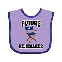 Inktastic Future Filmmaker Director Chair Boys or Girls Baby Bib