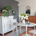 thumbnail image 4 of 4 piezas de flores de lirio artificial plantas arreglo de flores falsas boda de seda ramos de novia blanco interior al aire libre hogar cocina mesa de comedor centros de mesa L, 4 of 5