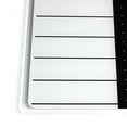 thumbnail image 4 of Viztex® Glacier White & Black Plan & Grid Glass Dry Erase Board - 14" x 14", 4 of 12
