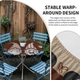 thumbnail image 5 of Coffee Gnomes Fitted Tablecloth with Elastic Edged, Round Table Cloth for Dining Table, Coffee Beans Cups Brown Waterproof Oil Proof Table Cover for Indoor Outdoor 55"-60", 5 of 8