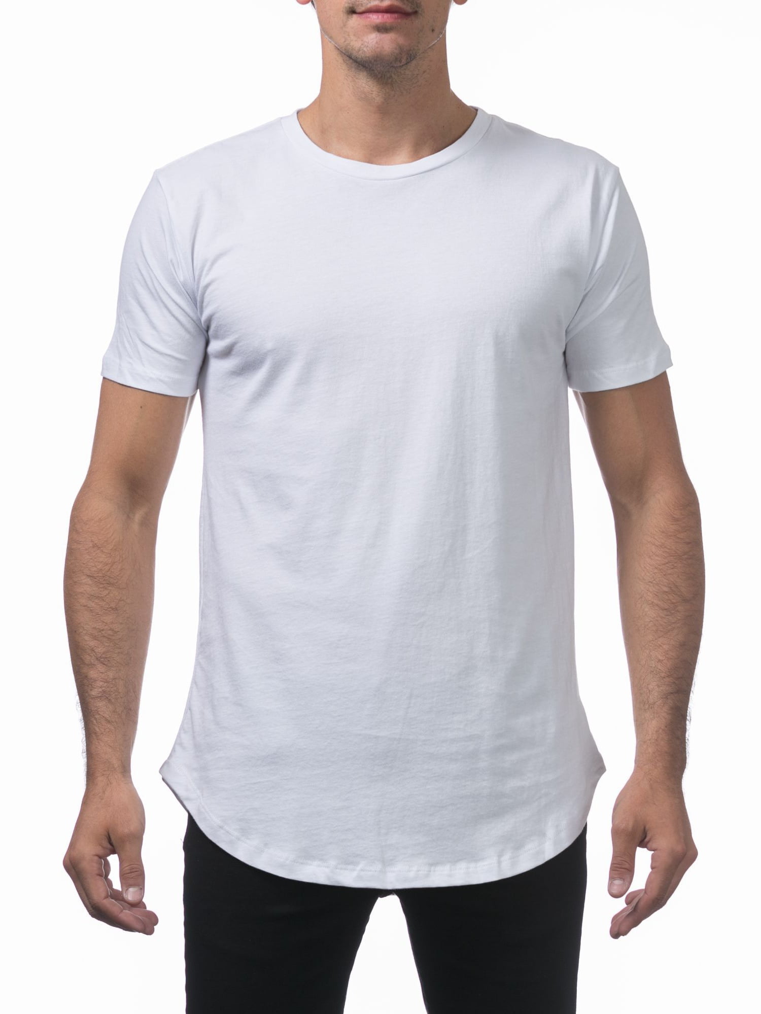 Pro Club - Pro Club Men's Longline Curved Hem Short Sleeve T-Shirt ...