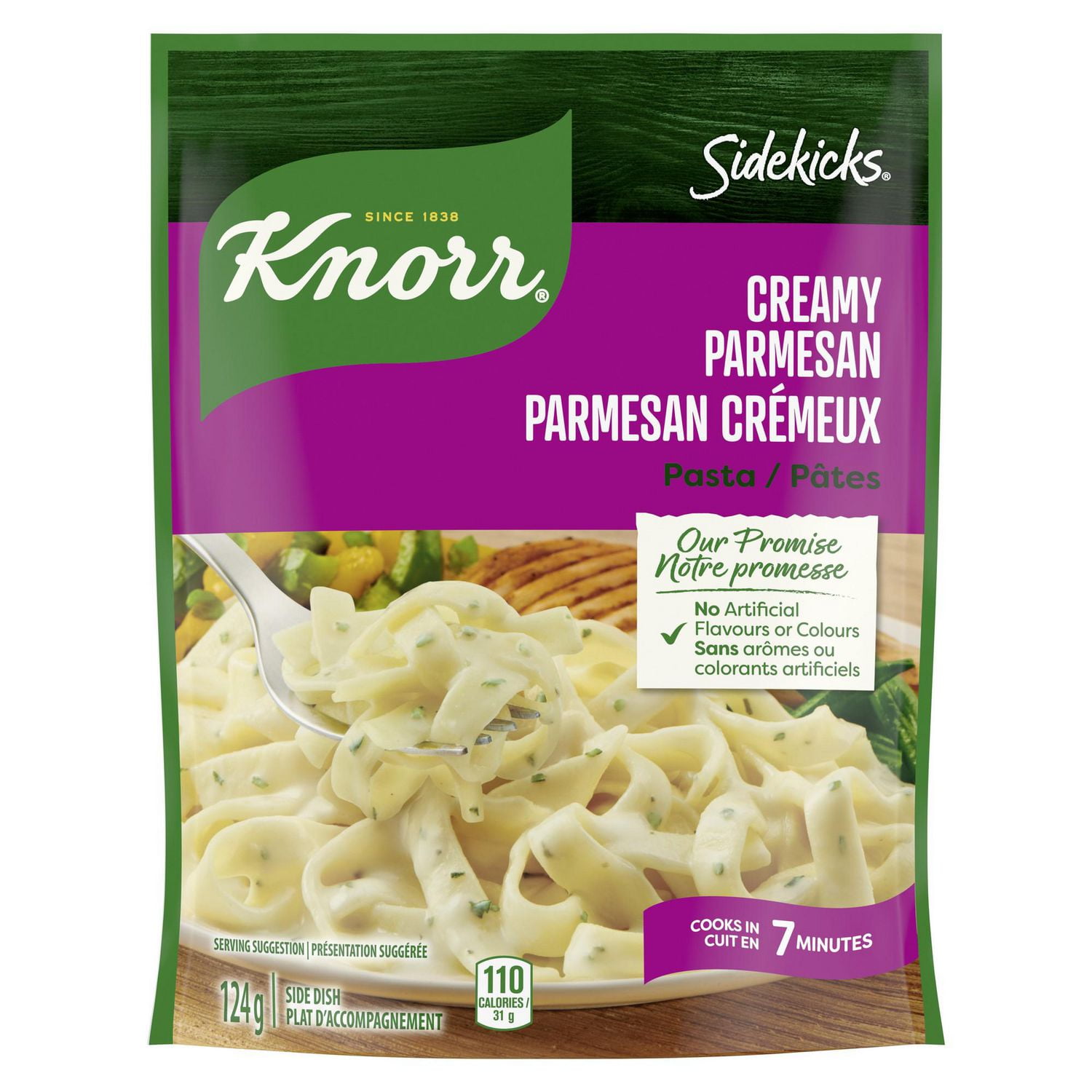 Knorr Sidekicks Creamy Parmesan Pasta Side Dish 124 g Side Dish