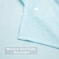 thumbnail image 5 of Organictune 4 Piece Microfiber Toddler Bedding Set, Breathable Crib Sheet Set for Boys and Girls, Includes Quilted Comforter, Flat Top Sheet, Fitted Sheet, Envelope Pillowcase, Aqua Blue, 5 of 7