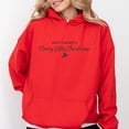thumbnail image 4 of Embroidered Merry Little Christmas - Women's Graphic Hoodie, 4 of 10