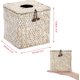 thumbnail image 4 of Caja de pañuelos cuadrada con diseño de algas marinas, tejida, decorativa para baño, para el hogar, la oficina, la mesa y el mostrador, 5.51 x 5.51 x 5.51 pulgadas, 4 of 7