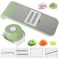 thumbnail image 2 of Mandoline Slicer Adjustable Vegetable Chopper Multifunctional Vegetable Cutter Food Chopper with Hand Guard Sharp Stainless Steel Blades for Vegetables Fruits Home Kitchen, 2 of 8