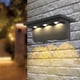 thumbnail image 3 of sweethay Paquete de 2 luces de pared con energía solar IP65 Jardín Parque Porche Patio trasero Calzada Patio Pasarela Césped Carretera Escalera Iluminación y accesorios 3000K 6000K sweethay HA073742-01, 3 of 6