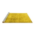 thumbnail image 2 of Ahgly Company Machine Washable Indoor Round Persian Yellow Traditional Area Rugs, 3' Round, 2 of 4