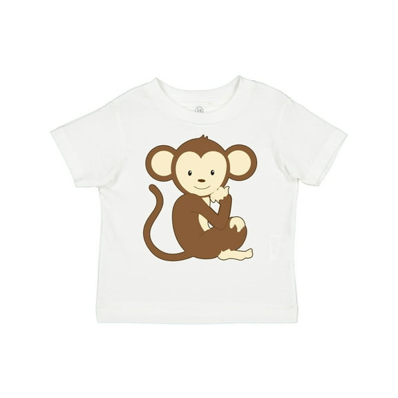 Inktastic Monkey Thinking Boys or Girls Toddler T-Shirt