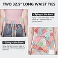 thumbnail image 6 of Pioneer Flower Floral Print Pattern Apron for Women and Men, Cotton Linen Waterproof with Pockets, Adjustable, 33x27 Inch for Kitchen, Gardening, BBQ, Salon, 6 of 6