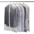 thumbnail image 2 of Juego de 5 bolsas de ropa colgantes para almacenamiento, funda transpirable para traje, protector antipolvo para traje con cremallera para traje, abrigo, chaqueta, 2 of 8