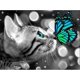 thumbnail image 1 of Cat Diamond Painting Butterfly,Cat Diamond Art Cute Animal,Blue Kitty Diamond Painting Pet,Diamond Painting Kits for Adults and Kids 50x40cm, 1 of 4