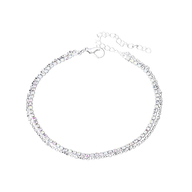 Joyería de verano Dainty 2in1 cadena tobilleras para las mujeres tobilleras para chicas adolescentes de moda de verano de joyería tobillera para las mujeres