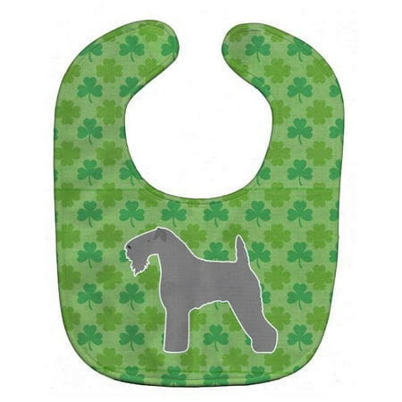 

Kerry Blue Terrier Shamrocks Baby Bib