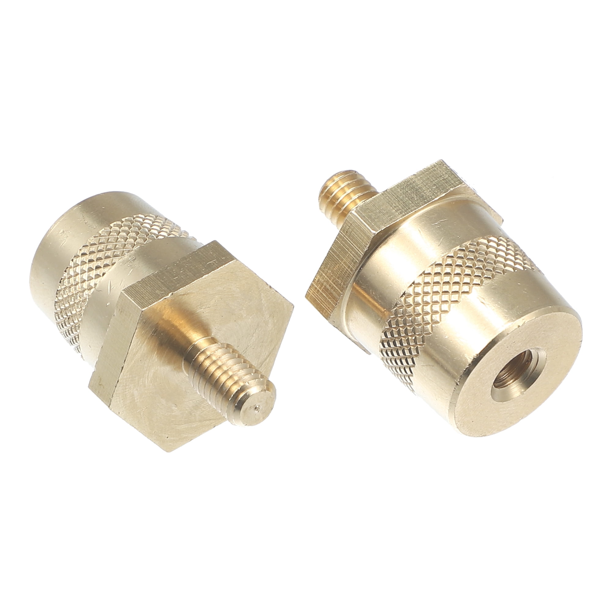 Unique Bargains M6 Battery Terminal Connector Brass Tone Post Adapter Stud Extender