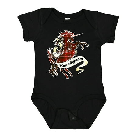 

Inktastic Cunningham Tartan Unicorn Gift Baby Boy or Baby Girl Bodysuit