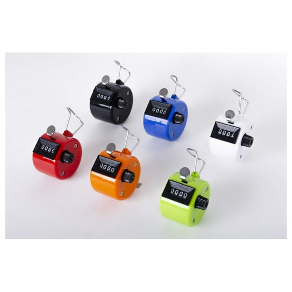 4 Digit Number Dual Clicker Golf Hand Tally Counter Handy Convenient 6pcs